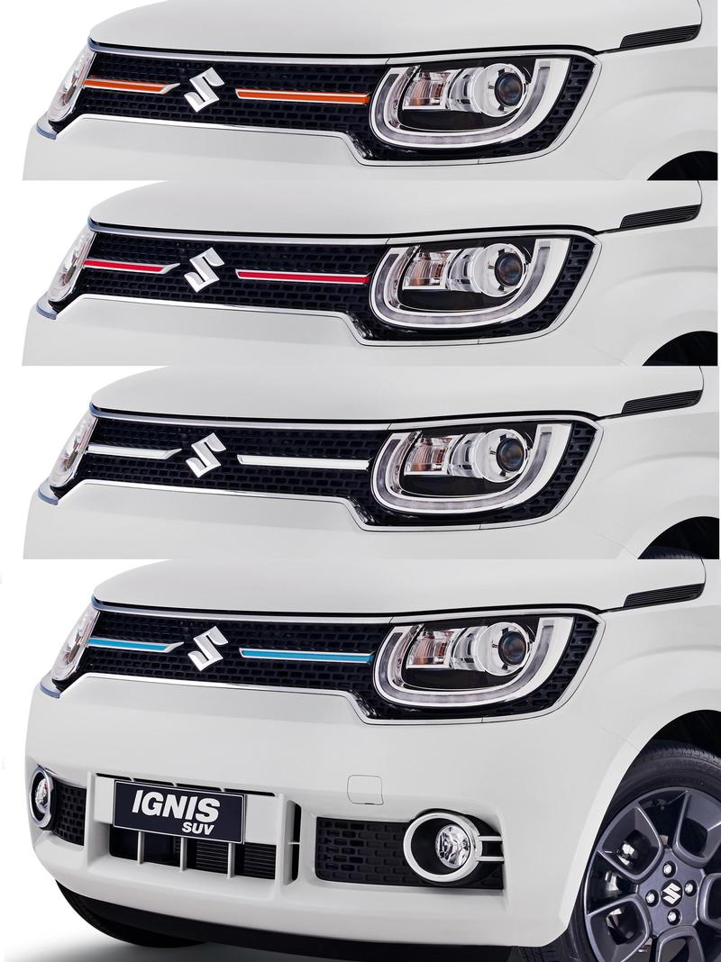 Coloured Front Grille Centre Bar Trim -New IGNIS